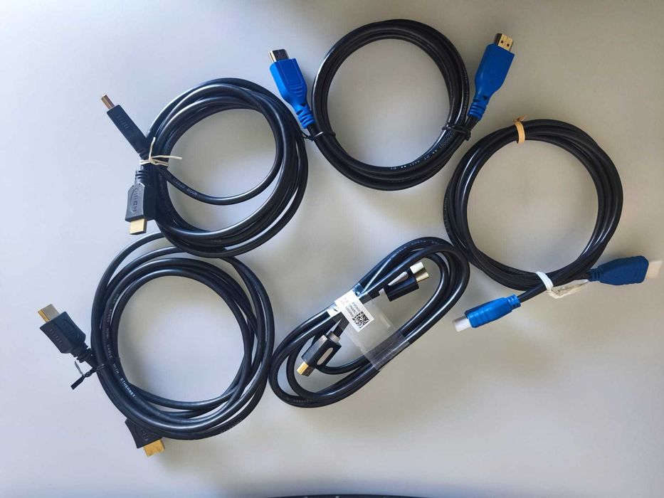 Lote 7 Cabos HDMI (5 High Speed + 2 Standard) + 2 Cabos USB 3.0 Novos