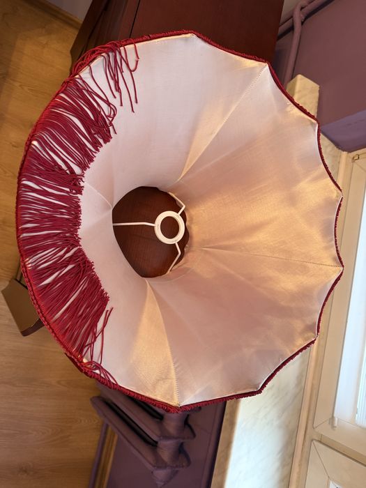 Abażur  czerwony 50cm