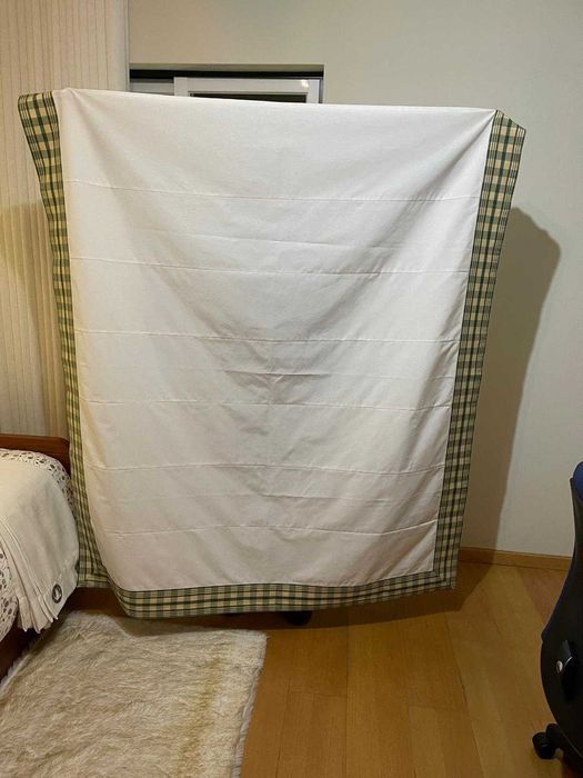 Estore Japonês para janela, com cortinados laterais