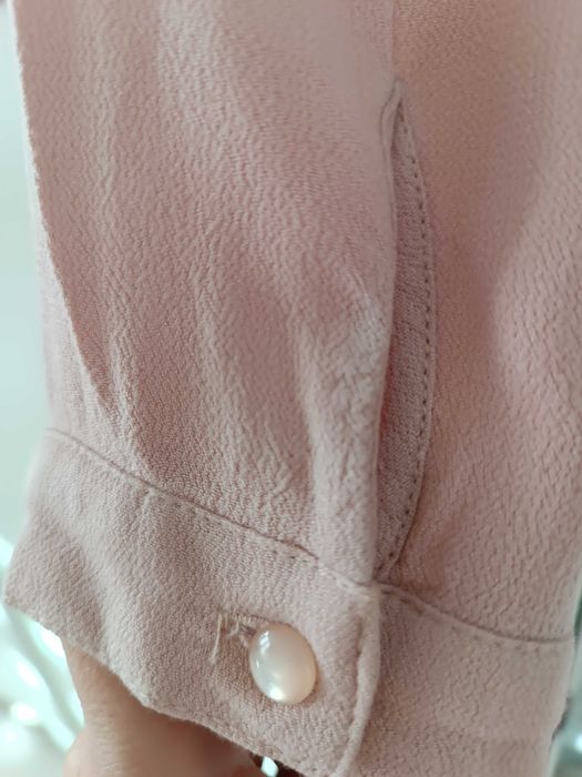 Elegancka bluzka w kolorze pudrowego różu h&m