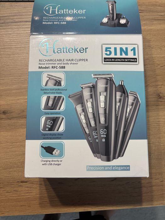 Golarka 5 w 1 Hatteker Beard Kit