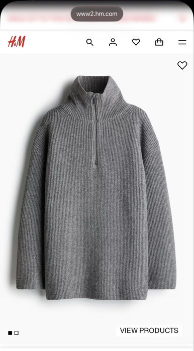 Теплий светр h&m, знижка, розмір м в наявності!