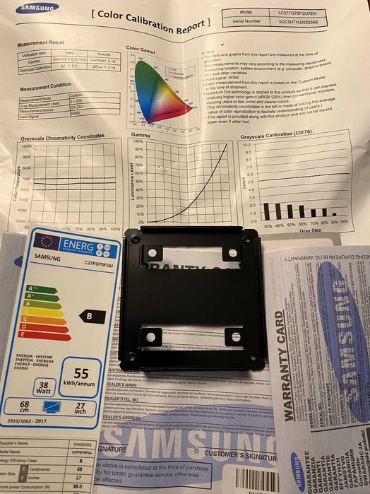 Curved Gaming Monitor Samsung 27" LC27FG70FQUXEN (144Hz/1ms)