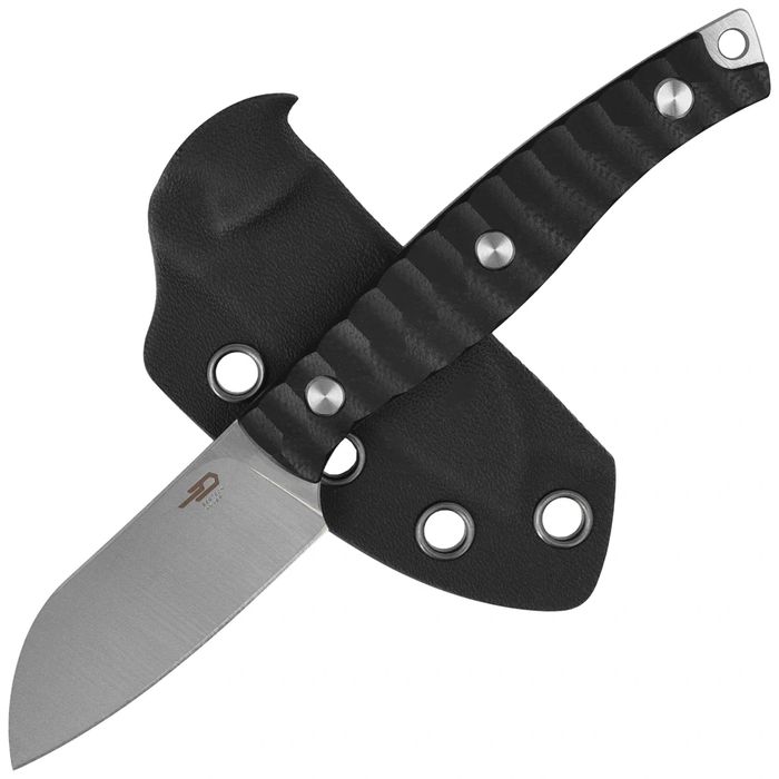 Nóż Bestech Heidiblacksmith#3 Sheepsfoot Black G10, Satin 14C28N by Heidi (BFK07A)