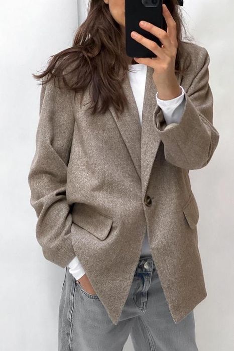 Блейзер zara, піджак з додаванням вовни zara, вовняний блейзер zara
