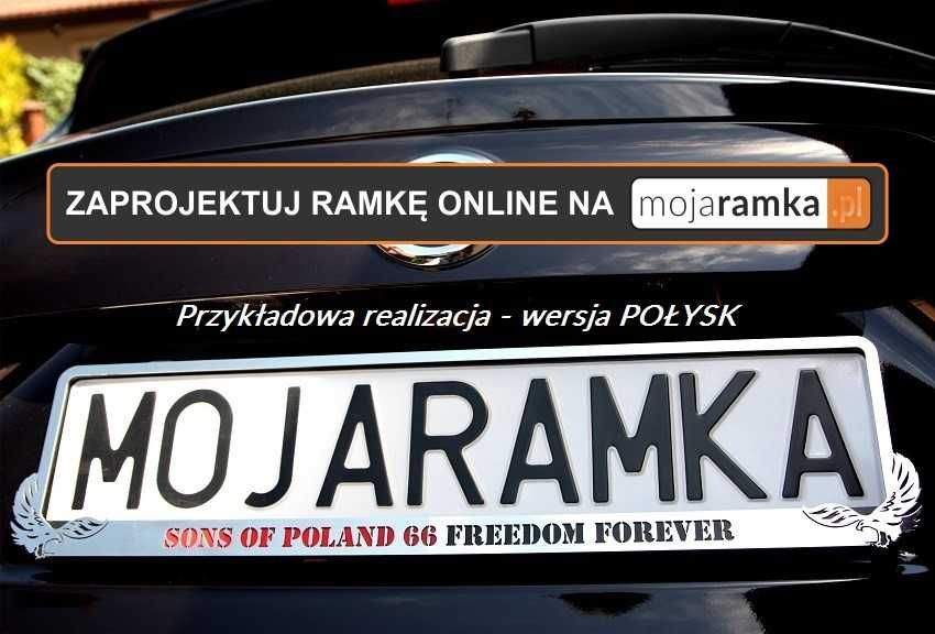 Ramka INOX do tablicy rejestracyjnej Mercedes AMG Merc do Mercedesa