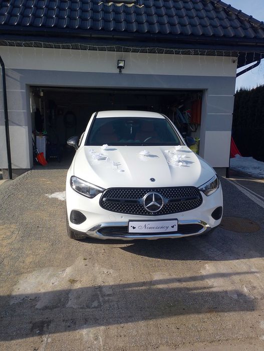 Samochód auto do ślubu Mercedes GLC Coupe biały nowy - OKAZJA
