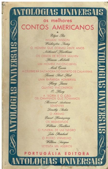 7125 - Colecção Antologias Universais - Contos (Vários)