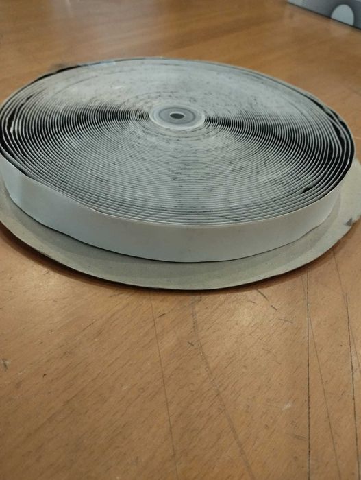 Fita de velcro fêmea preta de 25mm 50 mt