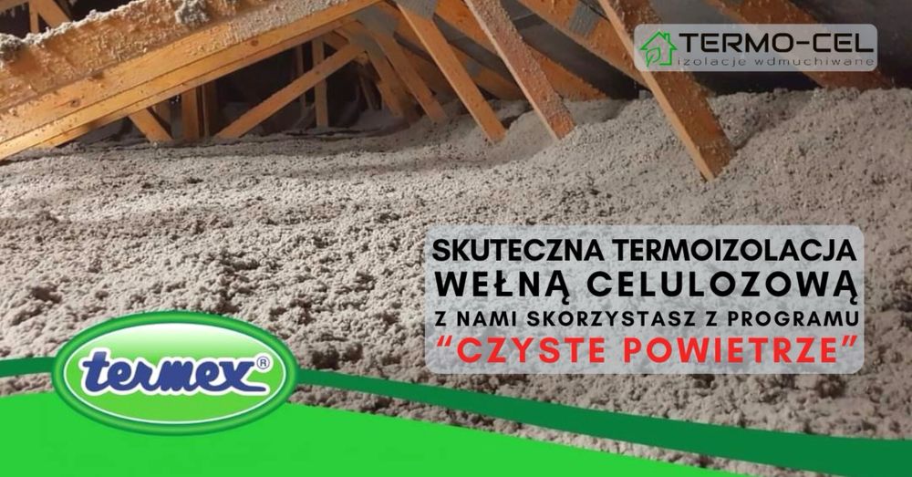 Izolacje wdmuchiwane, celuloza, ocieplenia stropów, naprawa izolacji