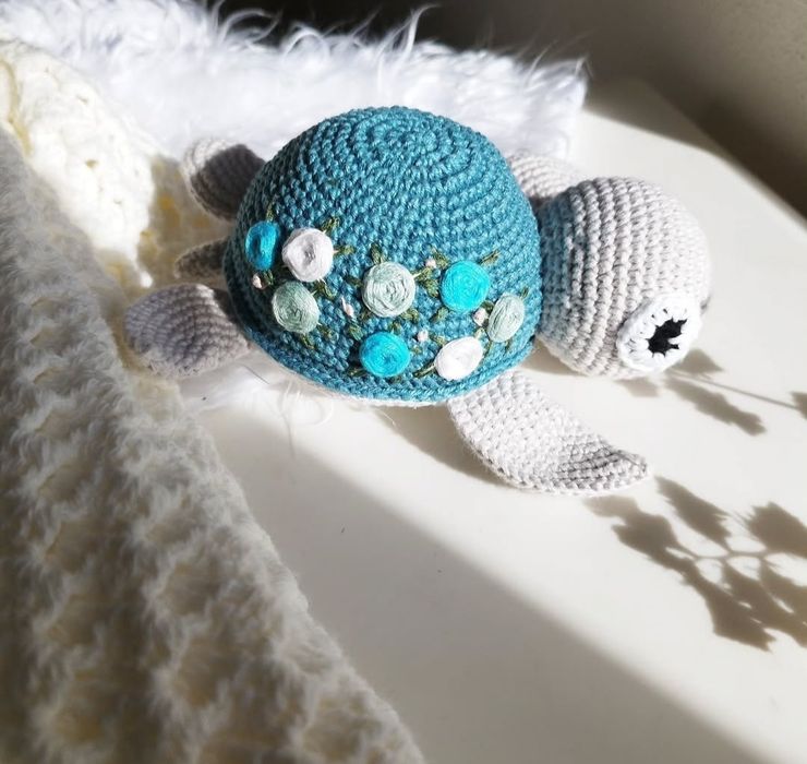 Tartaruga em amigurumi
