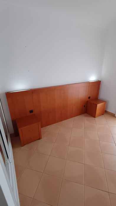Cabeceira cama 3mt cerejeira com mesas cabeceira