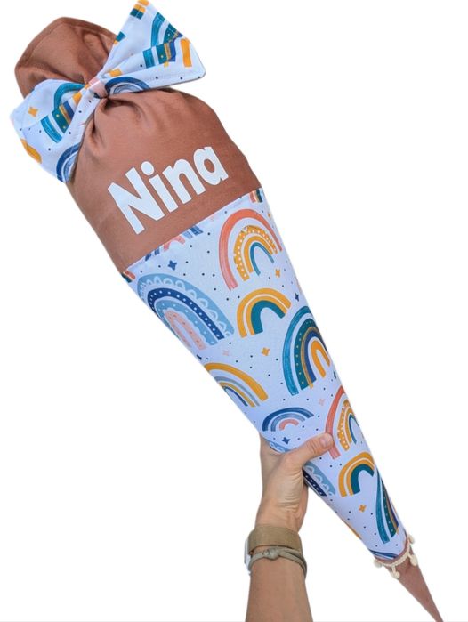 Szyta tyta tęcze róg obfitości dla pierwszoklasisty