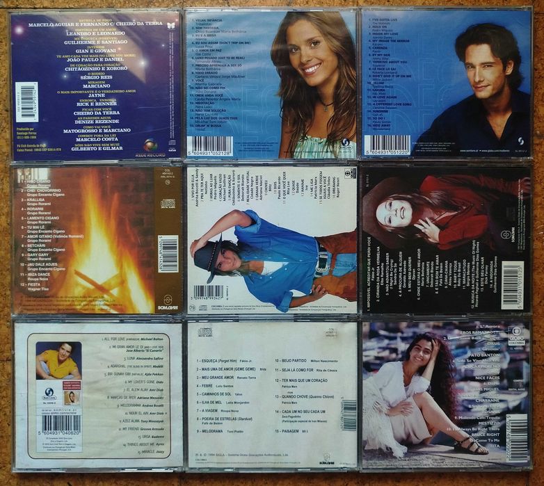 Pack CDs de Música Novelas Trilha Banda Sonora TVI SIC RTP Globo Disney Portugal Brasil 1xCD=10€ / 3xCDs=25€ / TODOS=200€