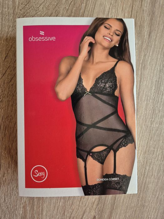 Gorset i stringi Obsessive bondea S/M nowe