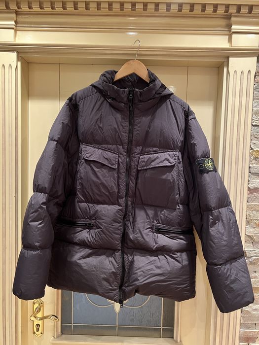 Stone Island Garment Dyed Crinckle Reps NY Down куртка пуховик