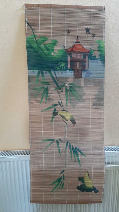 mata drewniana na ścianę