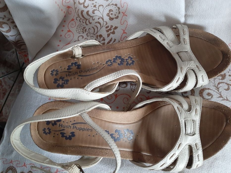 sandały damskie, na koturnie, obcas,  Hush Puppies