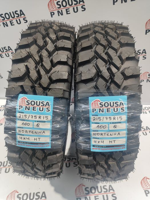 2 pneus novos 215-75R15 Nortenha - Oferta dos Portes