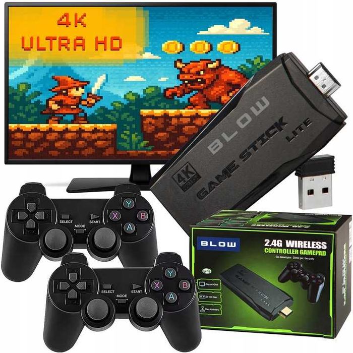 NOWY Gra Telewizyjna Mini Retro Konsola HDMI 2xPad 22073 Gier