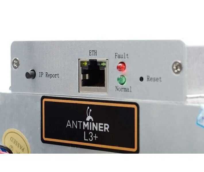 Antminer L3+ с блоком живлення