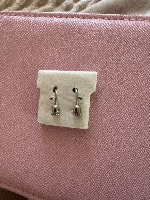 Кульчики «Тюльпани», срібло