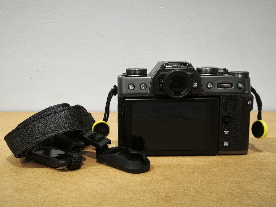 Máquina Fujifilm e acessórios