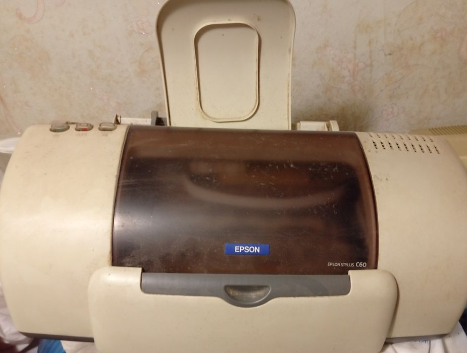 ПК 90-х: системный блок, монитор, клавиатура, принтер все рабочее