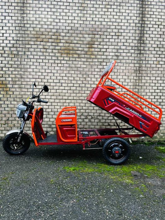 Вантажний електроскутер муравей Crosser Cargo 16/118 1200W-1500w  Сірий