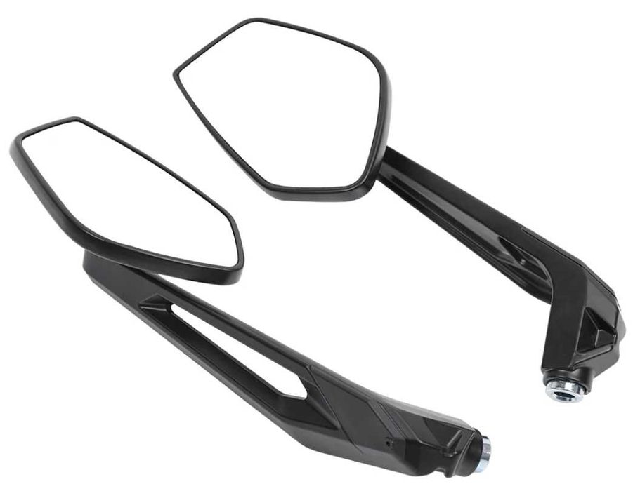 Espelhos retrovisores em alumínio preto p/ modelos BMW GS