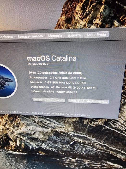 iMac 20" 2008 - funciona perfeitamente