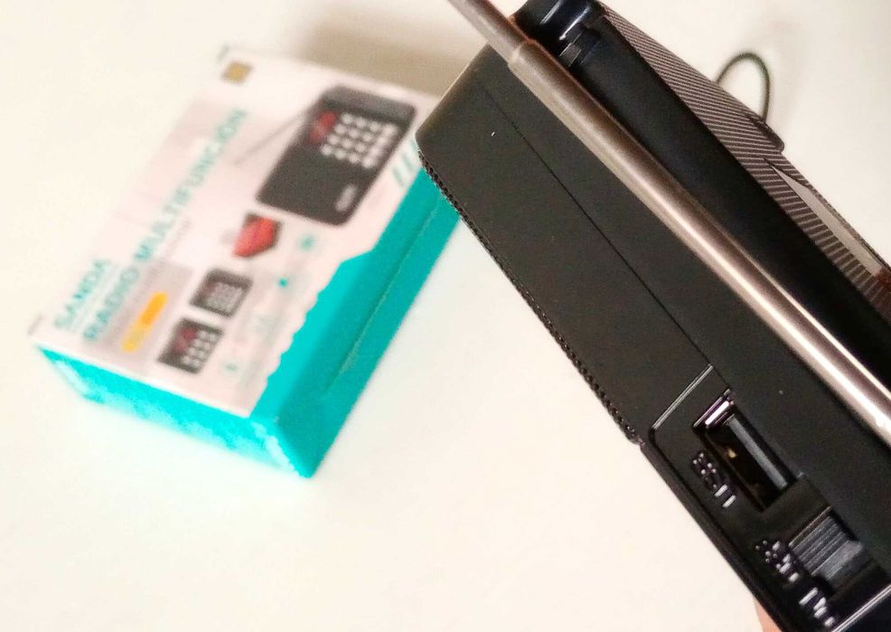 Mini rádio FM portátil Bluetooth, Mp3, usb, MicroSd