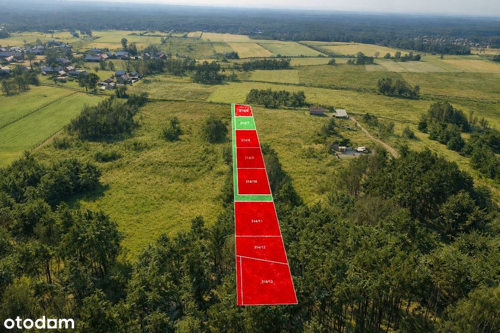 Działki budowlane w otulinie lasu