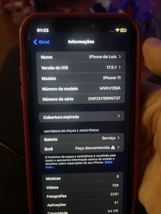 Vendo iphone 11 vermelho