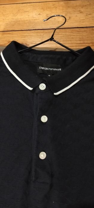 Czarna koszulka polo Emporio Armani