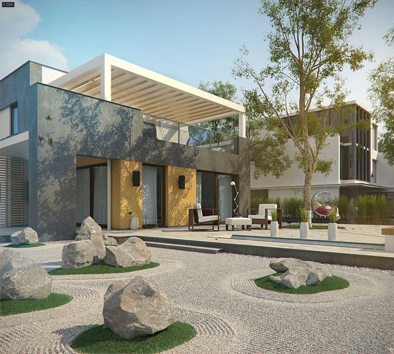 Nowy Projekt domu eko Zx45 firmy Z500 - powierzchnia 162 m2 + garaż