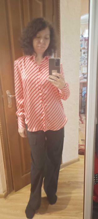 блузка шовкова рожева
