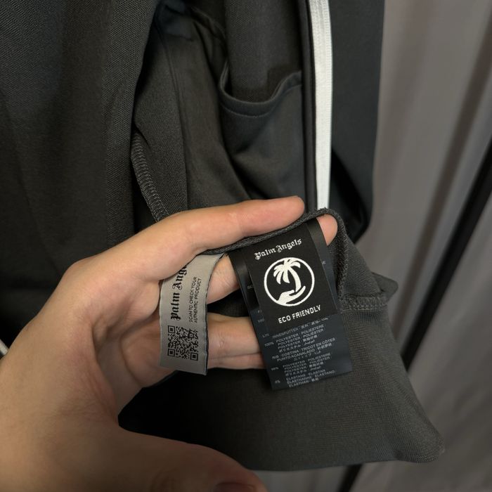 Palm Angels Zip Hoode Grey