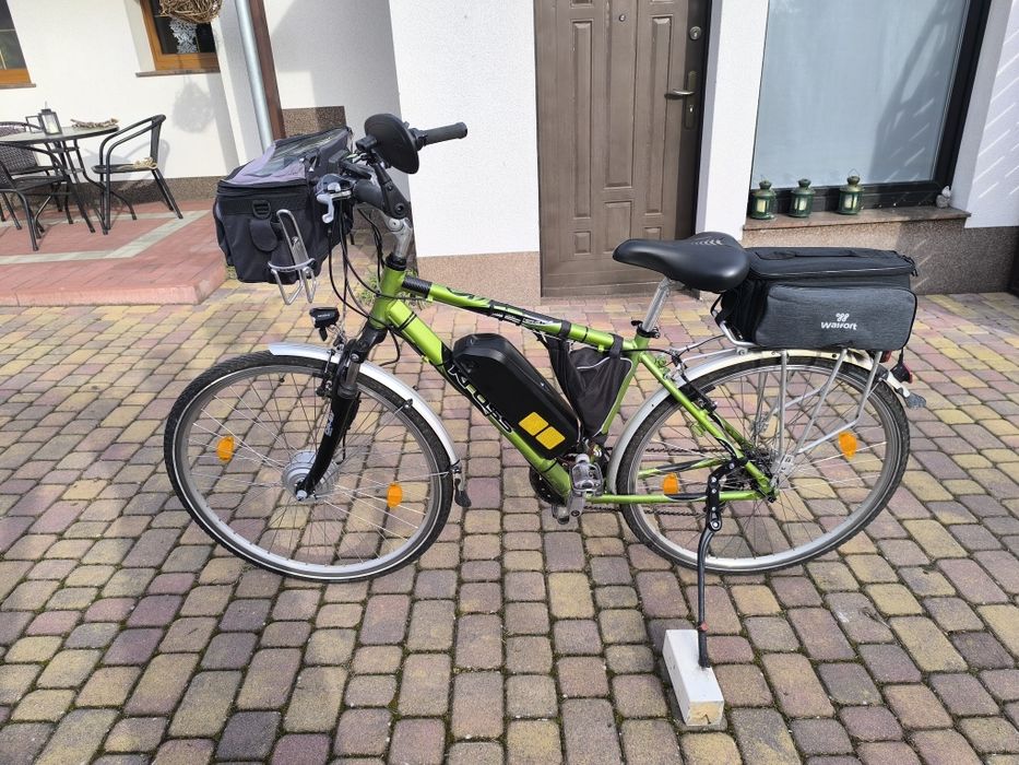 Rower elektryczny z dwiema sprawnymi bateriami