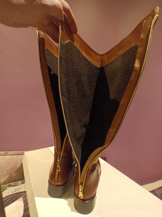 Skórzane kozaki damskie Wojas roz.38