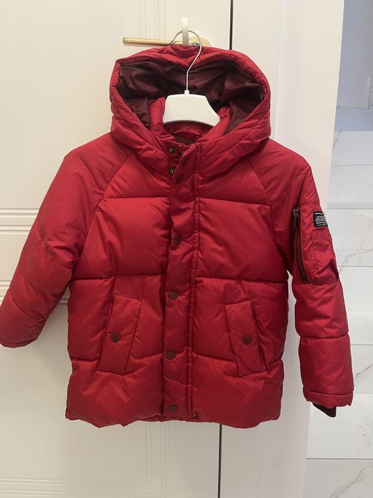 Kurtka chlopieca Zara Kids 116 cm czerwona