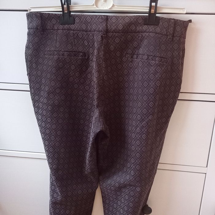 Spodnie brązowo fioletowe Next M/ L