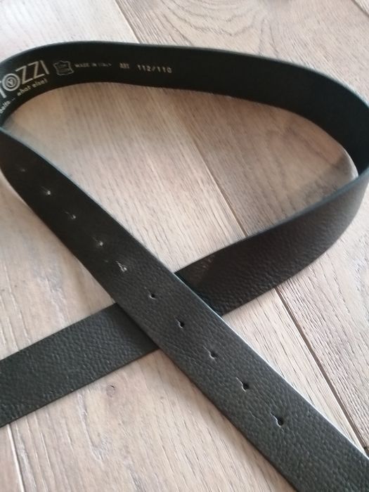 Pasek zielony skóra naturalna