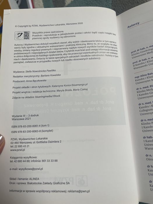 Ginekologia Breborowicz- tom I i II