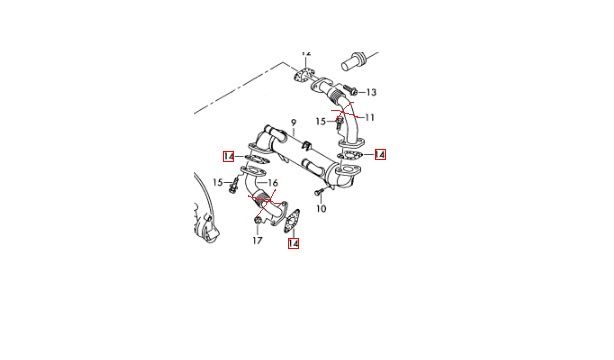 Заглушка клапана EGR ЕГР Ford Citroen Peugeot Opel Nissan Renault
