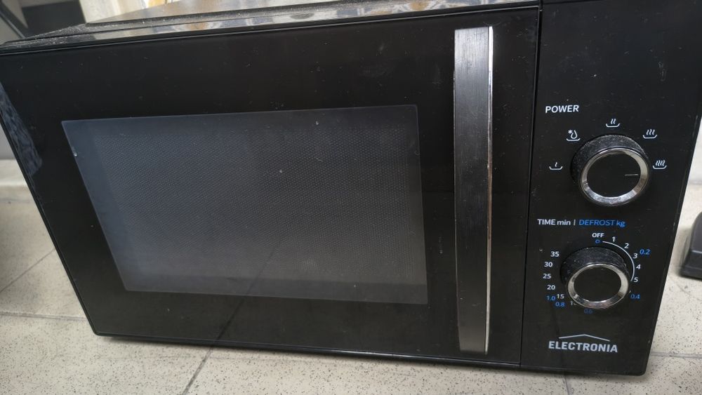 microondas com problema