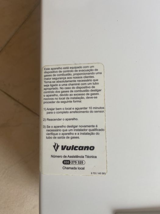Esquentador Vulcano WRD14-2 G23