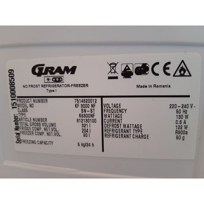 Продам холодильник Gram