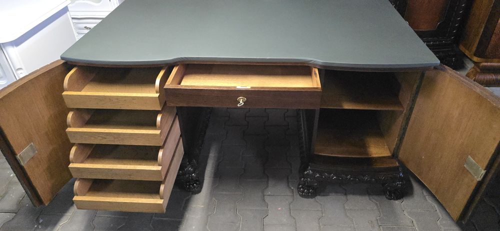 Biblioteka +.biurko Antyk Neorenesans Lwie Łapy Gabinet