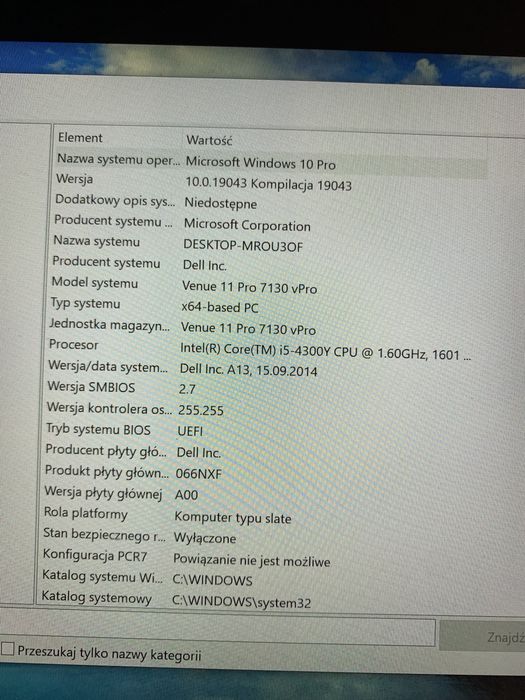 Tablet DELL Venue 11Pro 7130 vPro